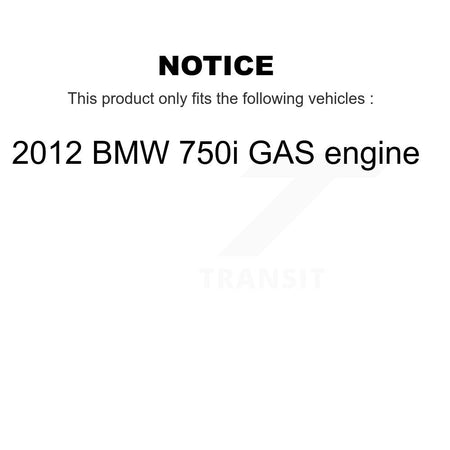 Front Rear Ceramic Disc Brake Pads And Wear Sensor Kit (7Pc) For 2012 BMW 750i GAS engine KCW-101054