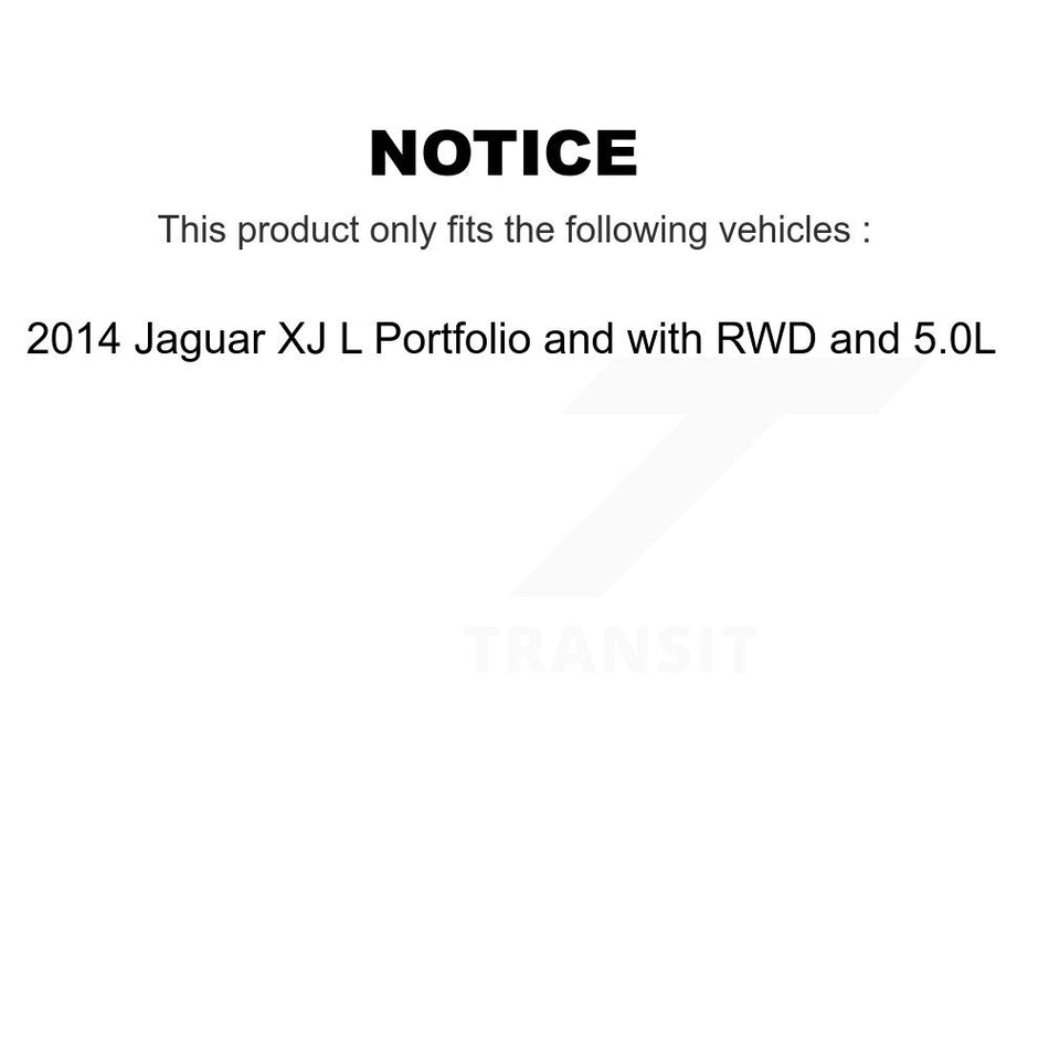 Front Rear Ceramic Brake Pad Wear Sensor Kit For 2014 Jaguar XJ L Portfolio with RWD 5.0L KCW-101092