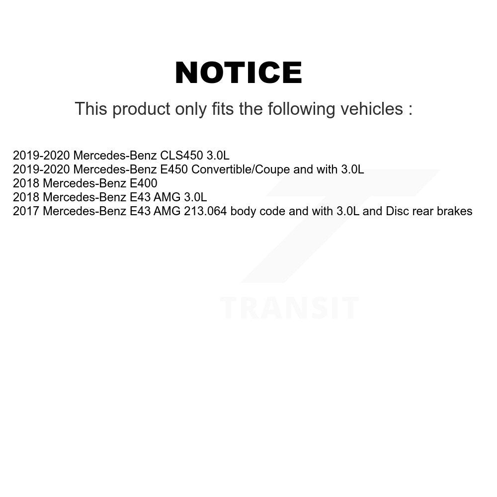 Front Rear Ceramic Disc Brake Pad Wear Sensor Kit For Mercedes-Benz E450 E400 E43 AMG E53 KCW-101124