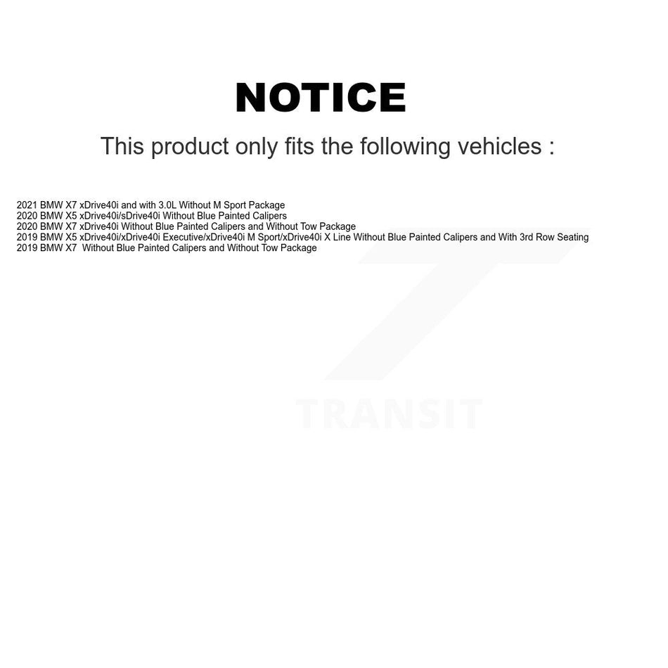 Front Ceramic Disc Brake Pads And Wear Sensor Pairs Kit For BMW X5 X7 KCW-101178