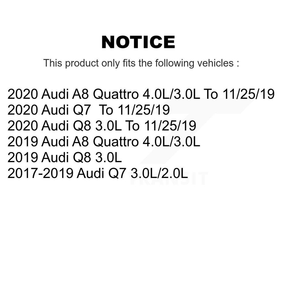 Rear Ceramic Disc Brake Pads And Wear Sensors Kit For Audi Q7 Q8 A8 Quattro KCW-101254