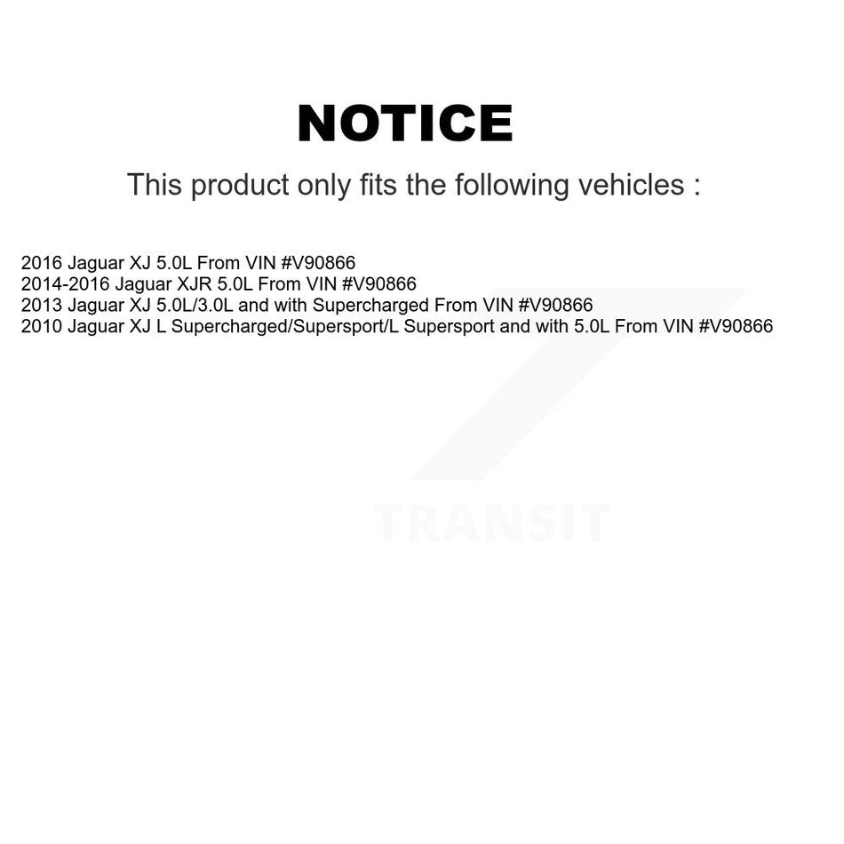 Rear Ceramic Disc Brake Pads And Wear Sensors Kit For Jaguar XJ XJR From VIN #V90866 KCW-101261