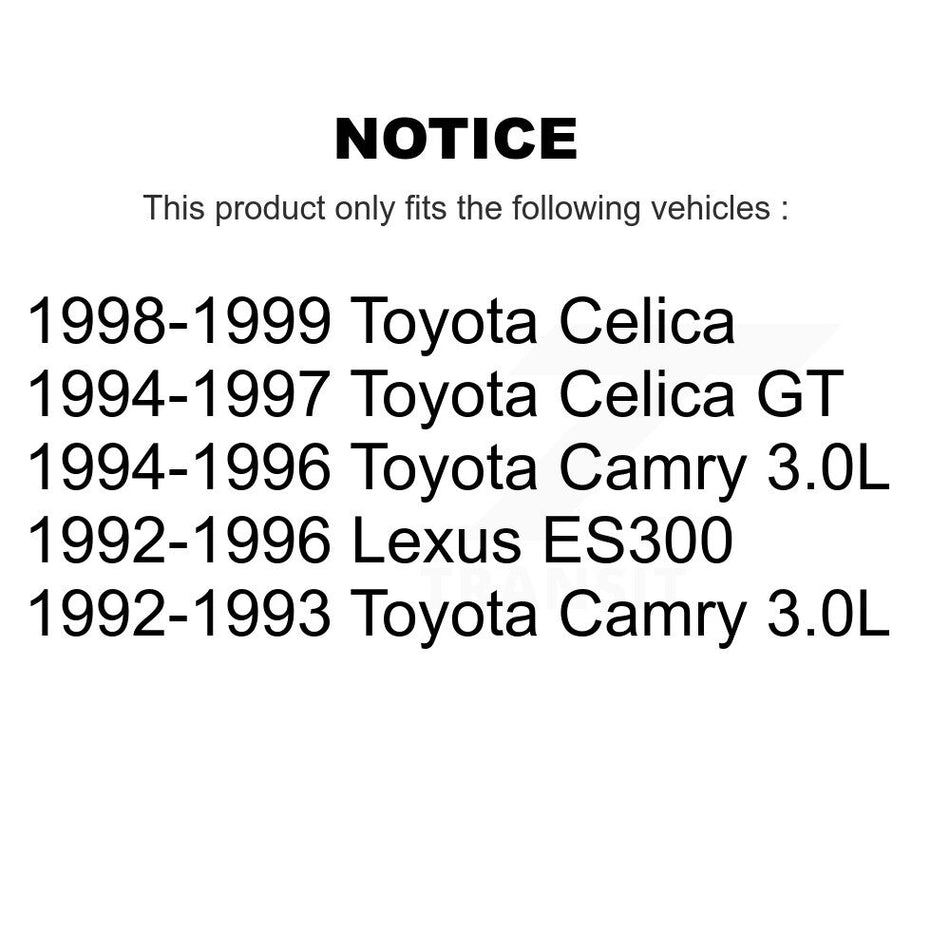 Front Rear Ceramic Brake Pads Kit For Toyota Camry Celica Lexus ES300 KCX-100020