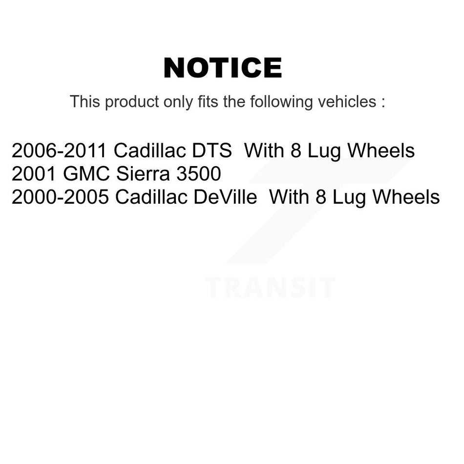 Front Rear Ceramic Brake Pads Kit For Cadillac DeVille DTS Chevrolet Silverado 3500 GMC Sierra KCX-100126