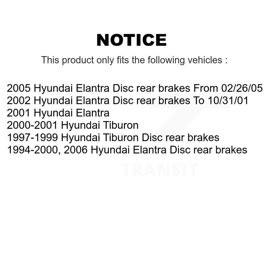 Front Rear Ceramic Brake Pads Kit For Hyundai Elantra Tiburon KCX-100187