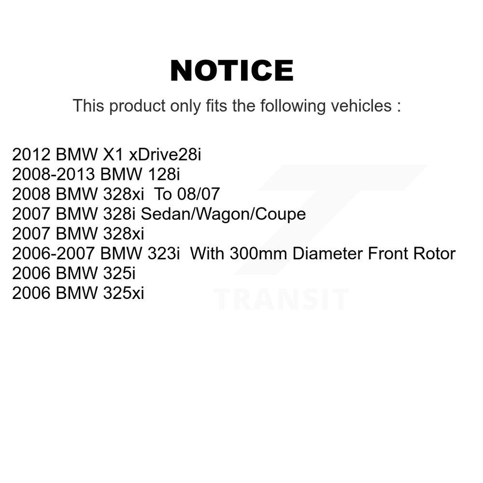 Front Rear Ceramic Brake Pads Kit For BMW 328i 325i 328xi 128i 325xi X1 120i 323i KCX-100315