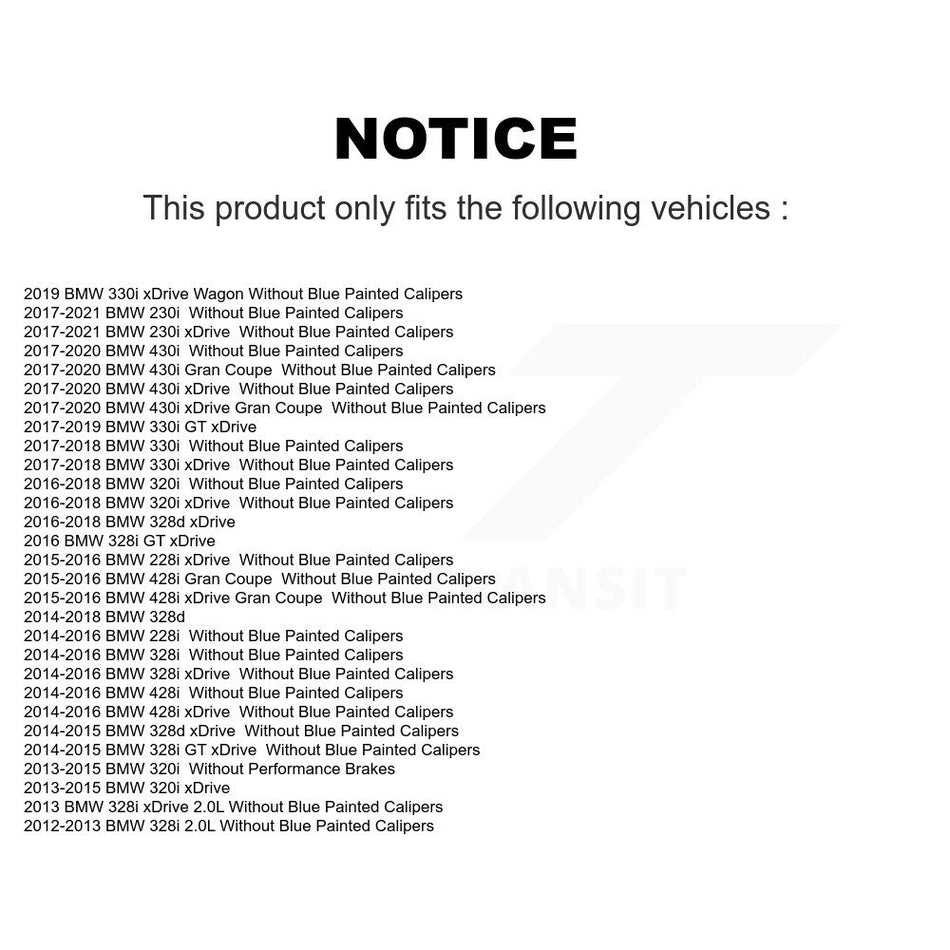 Front Rear Ceramic Brake Pads Kit For BMW 328i xDrive 320i 330i 428i 430i Gran Coupe GT 328d 228i 230i KCX-100316