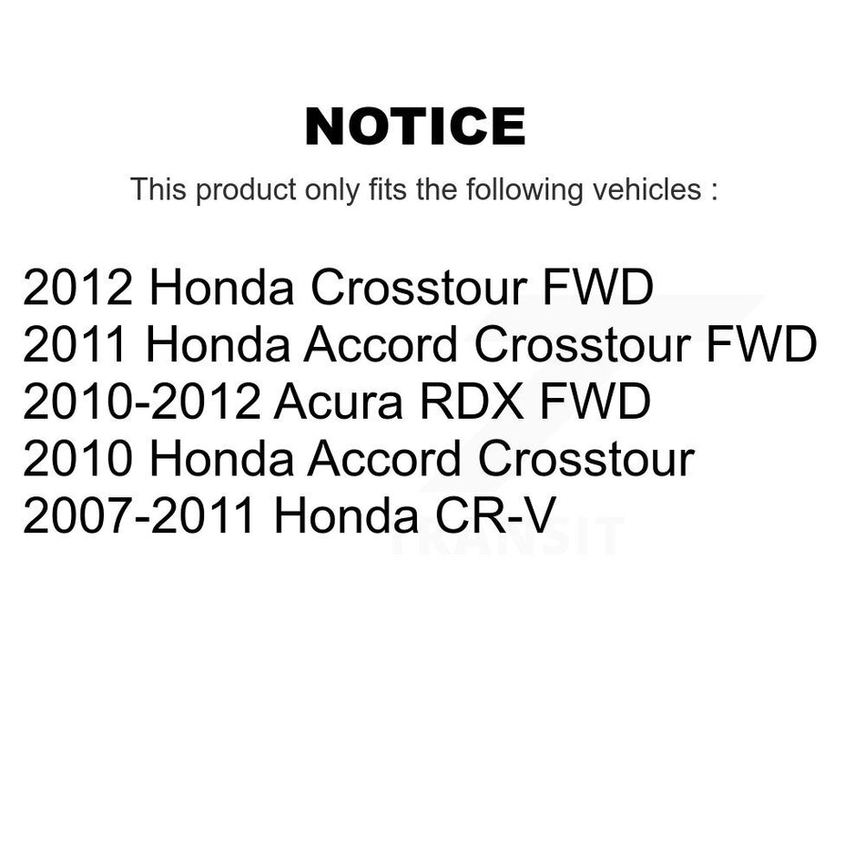 Front Rear Ceramic Brake Pads Kit For Honda CR-V Accord Crosstour Acura RDX KCX-100344