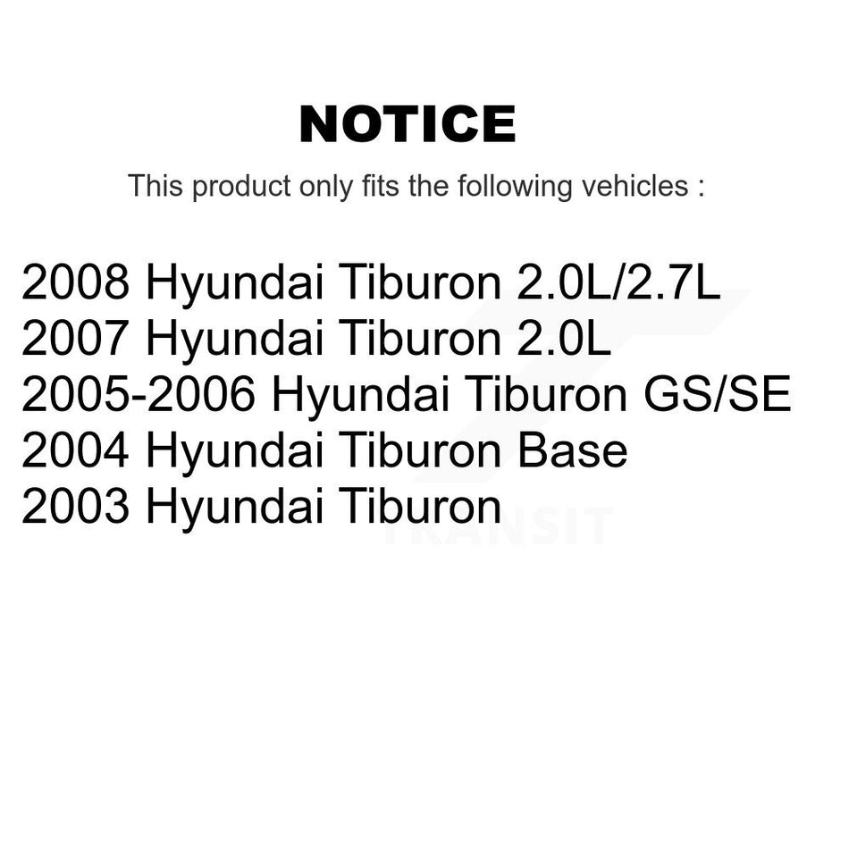 Front Rear Ceramic Brake Pads Kit For Hyundai Tiburon KCX-100363