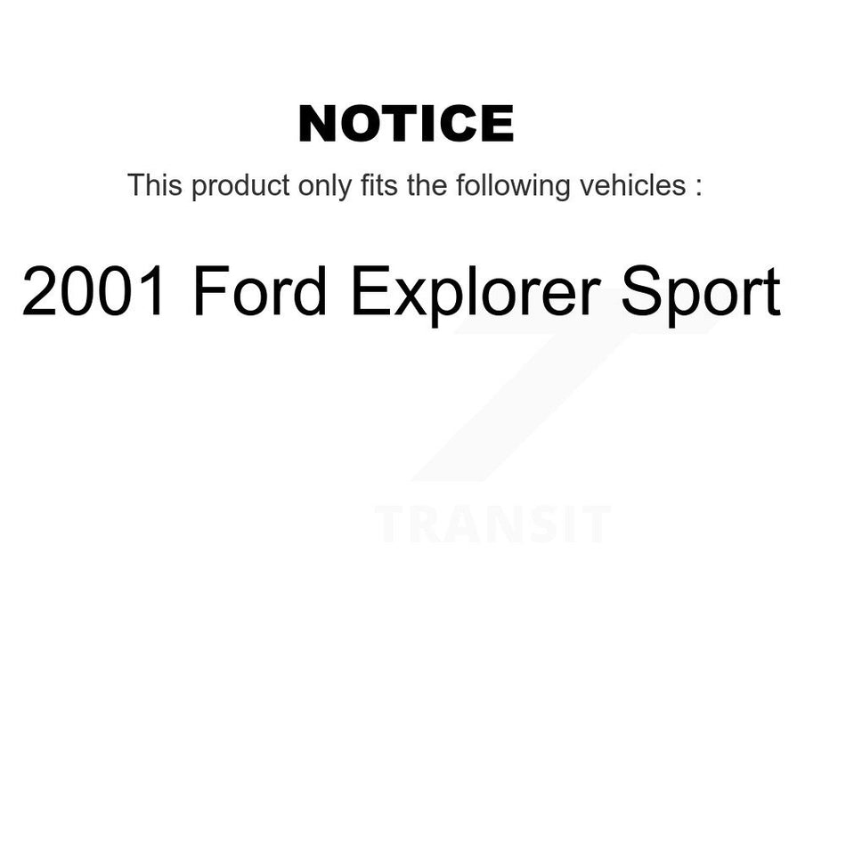 Front Rear Ceramic Brake Pads Kit For 2001 Ford Explorer Sport KCX-100380
