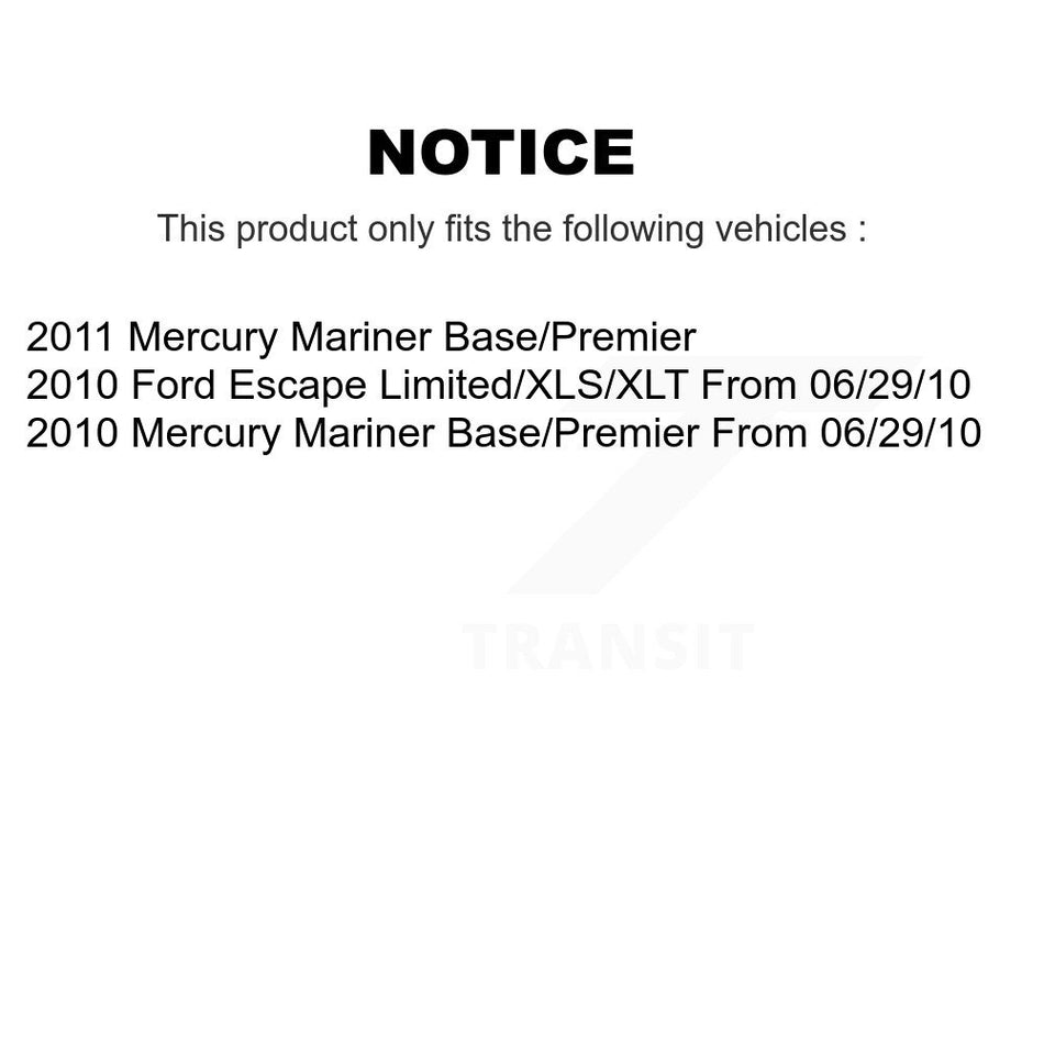 Front Rear Ceramic Brake Pads Kit For Ford Escape Mercury Mariner KCX-100408