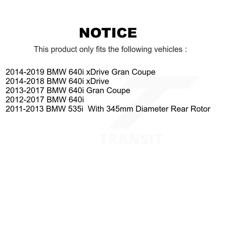 Front Rear Ceramic Brake Pads Kit For BMW 535i 640i Gran Coupe xDrive KCX-100502