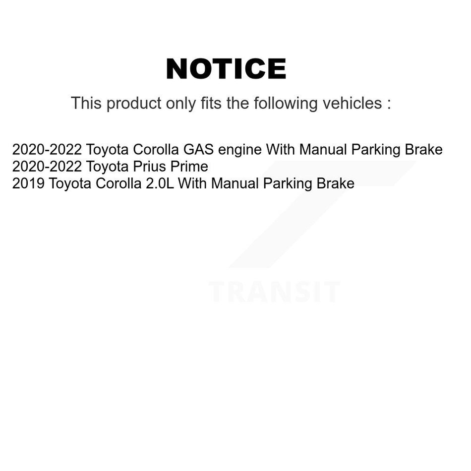 Front Rear Ceramic Brake Pads Kit For Toyota Corolla Prius Prime KCX-100561