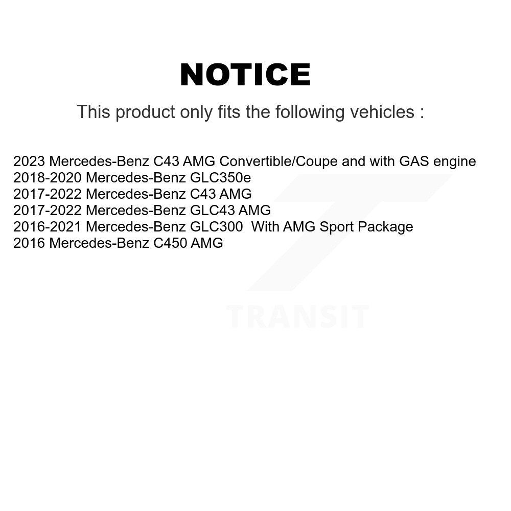 Front Rear Ceramic Brake Pads Kit For Mercedes-Benz GLC300 C43 AMG GLC43 C450 GLC350e KCX-100597