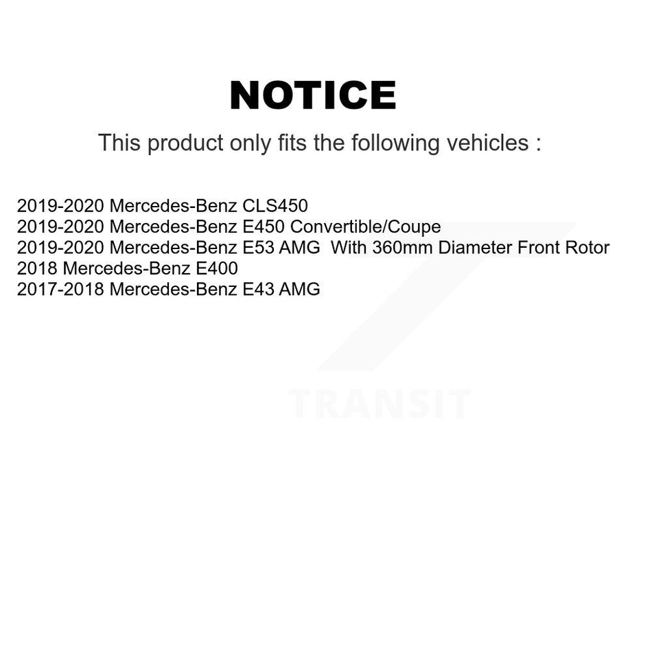 Front Rear Ceramic Brake Pads Kit For Mercedes-Benz E400 E450 E53 AMG E43 CLS450 KCX-100598