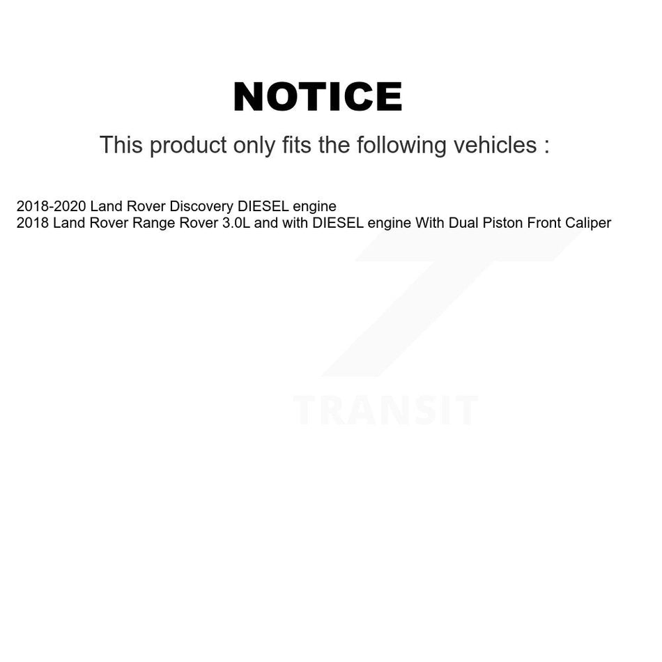 Front Rear Ceramic Brake Pads Kit For Land Rover Defender 110 Discovery Range 90 KCX-100603