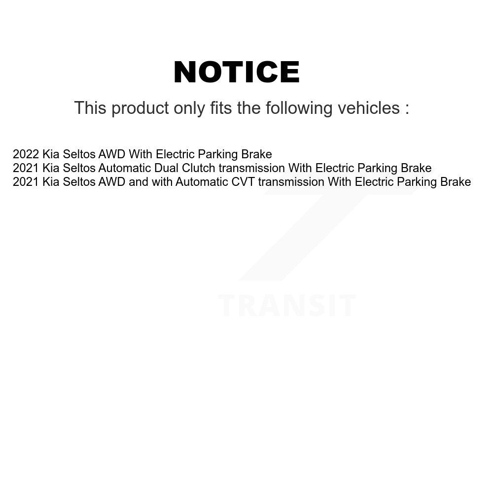 Front Rear Ceramic Brake Pads Kit For Kia Seltos With Electric Parking KCX-100642
