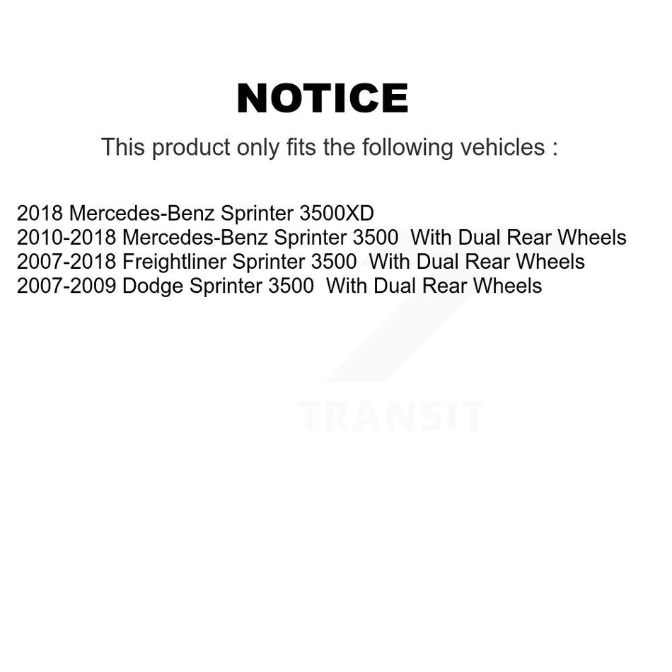 Front Rear Ceramic Brake Pads Kit For Sprinter 3500 Mercedes-Benz Dodge Freightliner KCX-100646