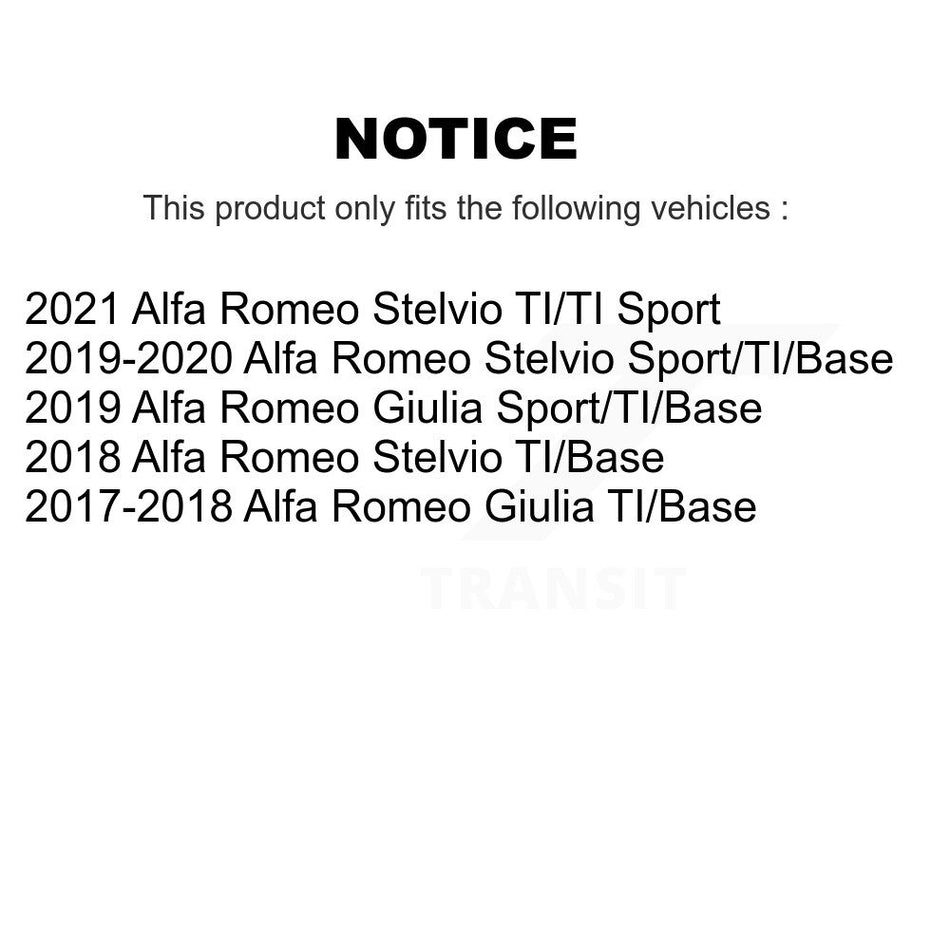 Front Rear Ceramic Brake Pads Kit For Alfa Romeo Stelvio Giulia KCX-100650