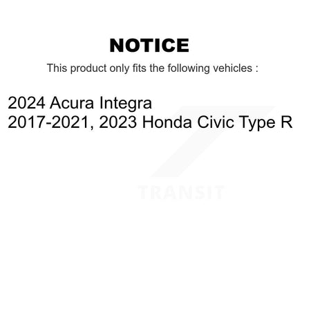Rear Coated Drilled Slotted Disc Brake Rotors Pair For Honda Civic Acura Integra KD-100589