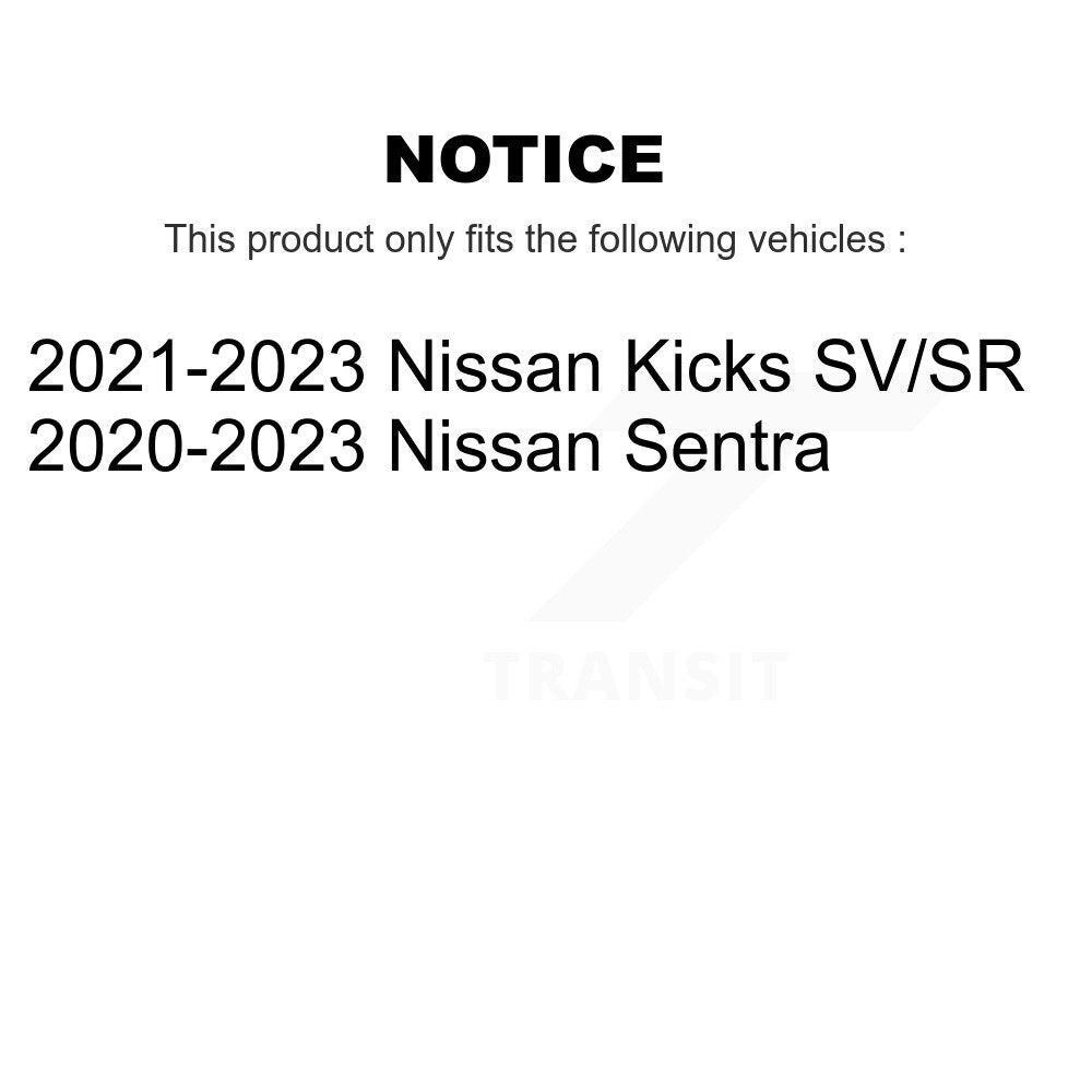Front Coated Drilled Slotted Disc Brake Rotors Pair For Nissan Kicks Sentra KD-100631