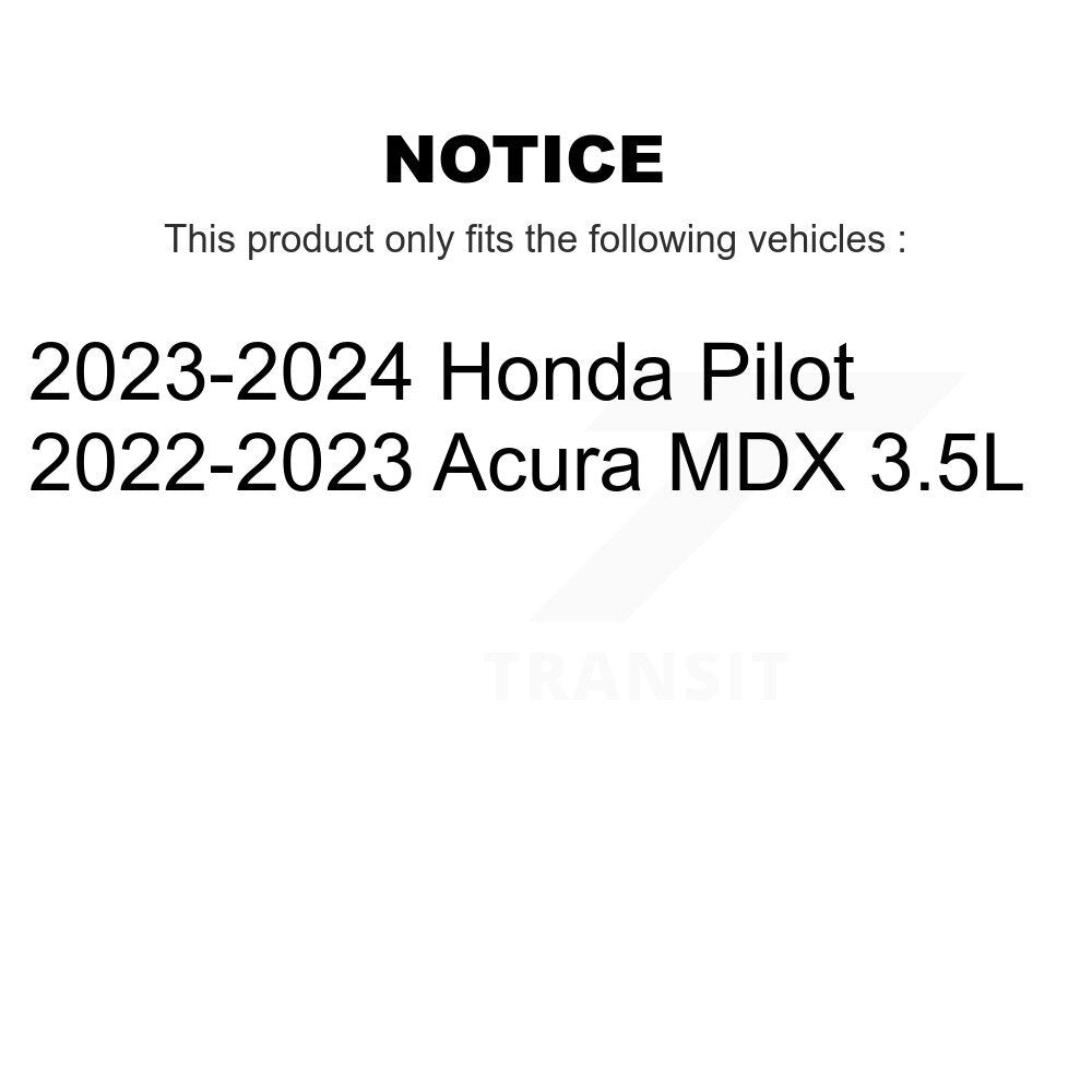 Front Coated Drilled Slotted Disc Brake Rotors Pair For Acura MDX Honda Pilot KD-100708