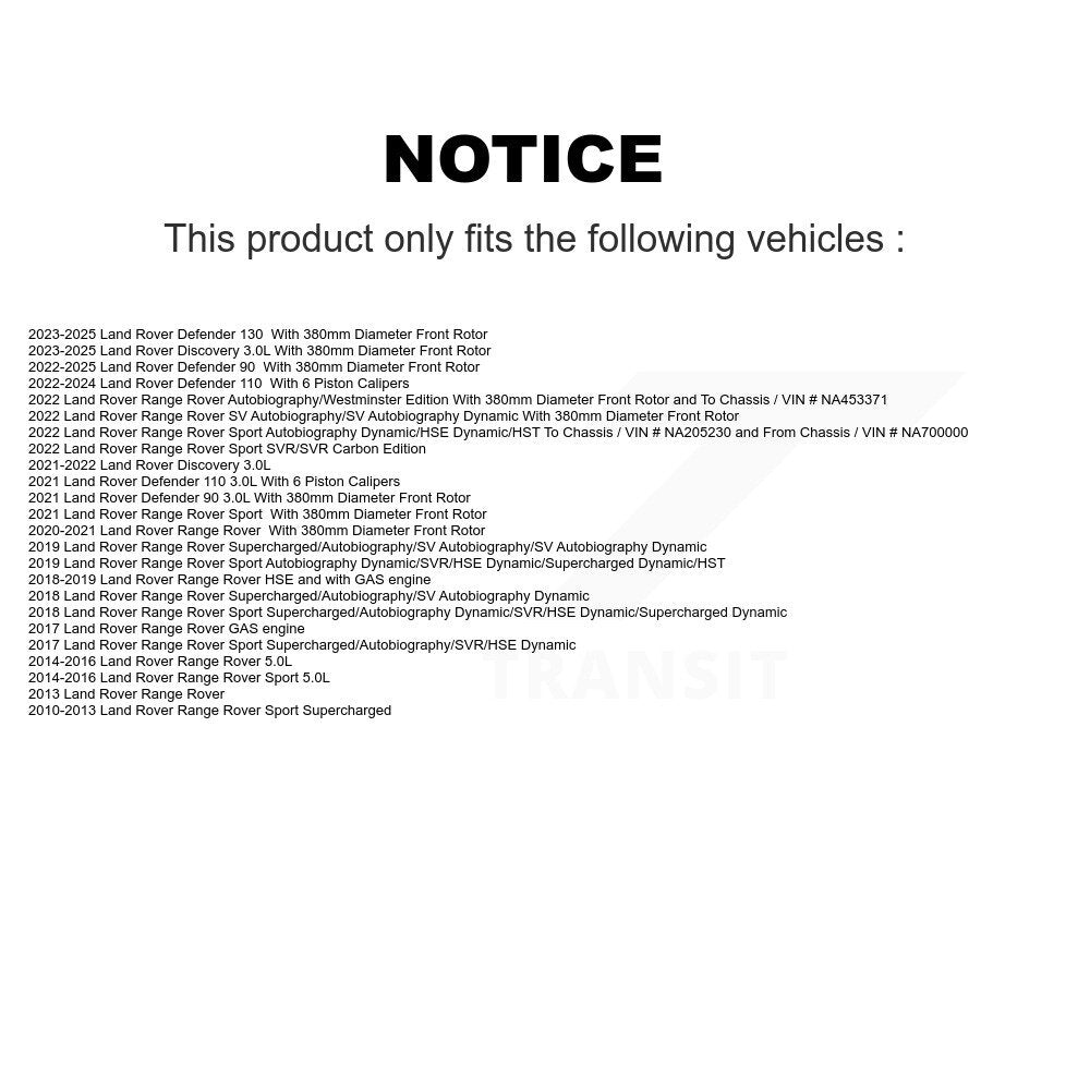 Front Drill Slot Brake Rotor Pair For Land Rover Range Sport Defender 110 Discovery 130 90 KD-100745