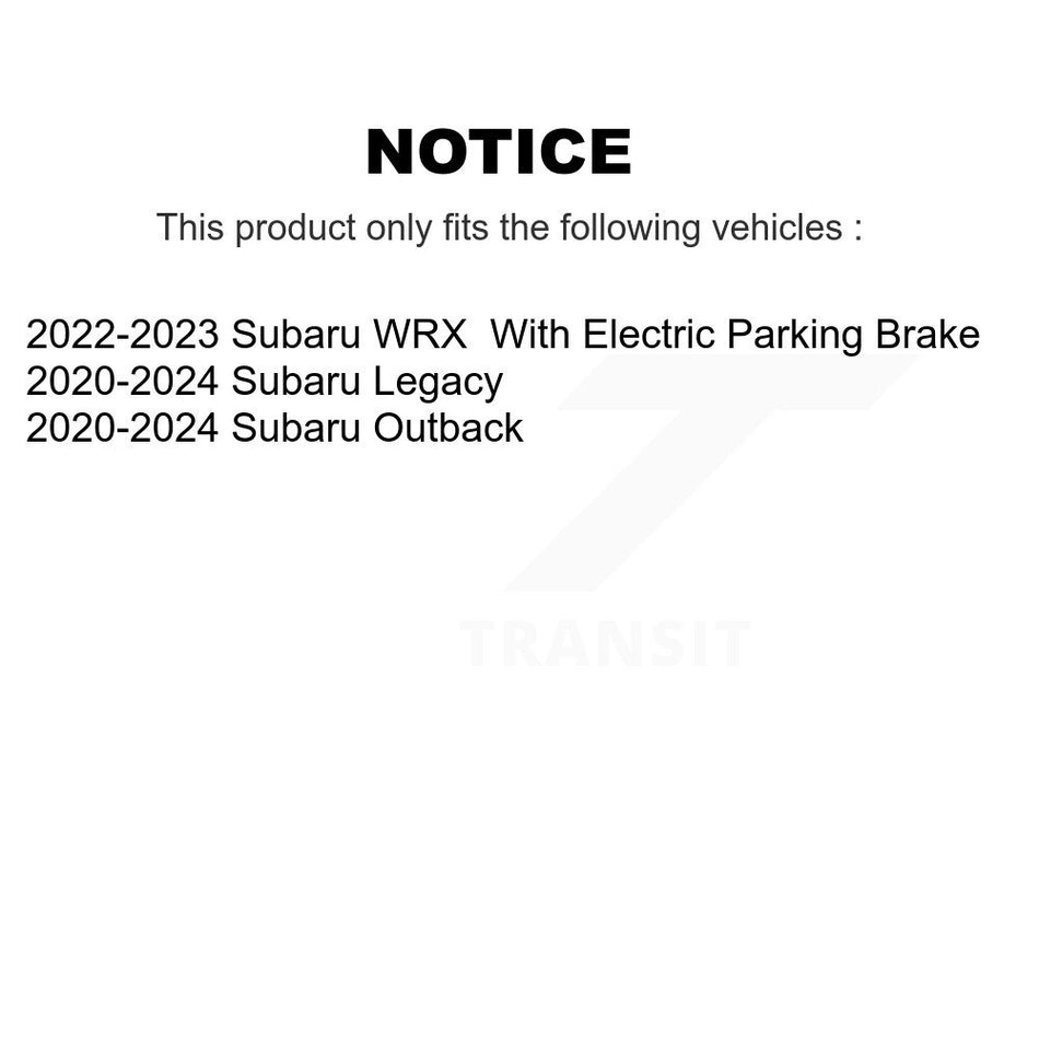 Front Rear Coated Drilled Slotted Disc Brake Rotors Kit For Subaru Outback WRX Legacy KD-100824