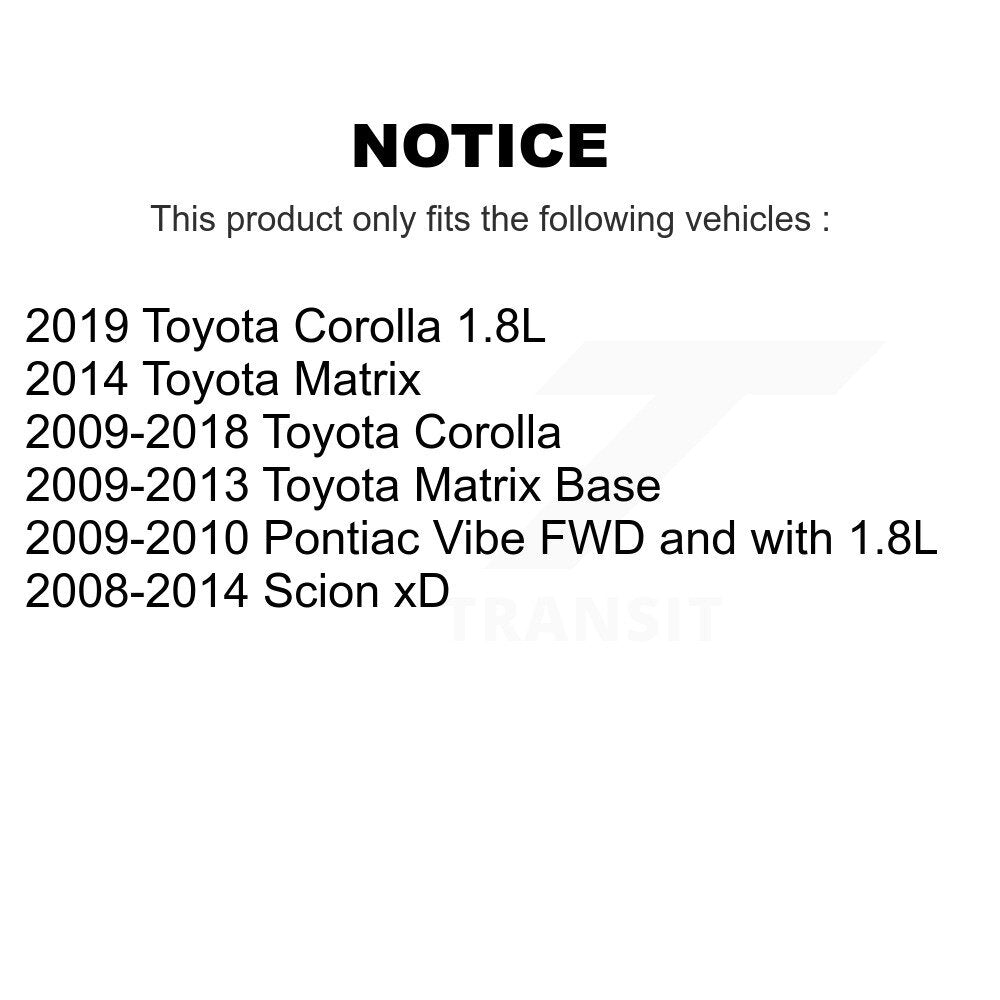 Front Drill Slot Brake Rotor Ceramic Pad Kit For Toyota Corolla Matrix Pontiac Vibe Scion KDA-100180
