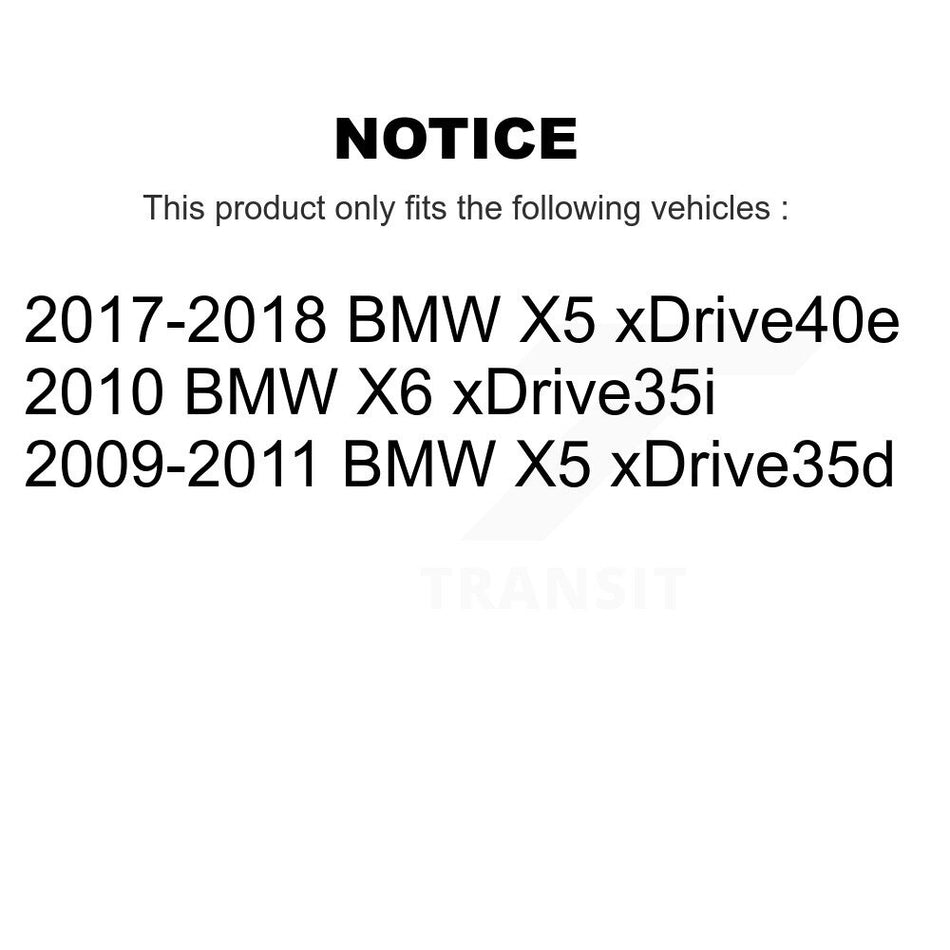 Front Rear Semi-Metallic Pad & Coated Drilled Slotted Disc Brake Rotors Kit For BMW X5 X6 KDA-100618