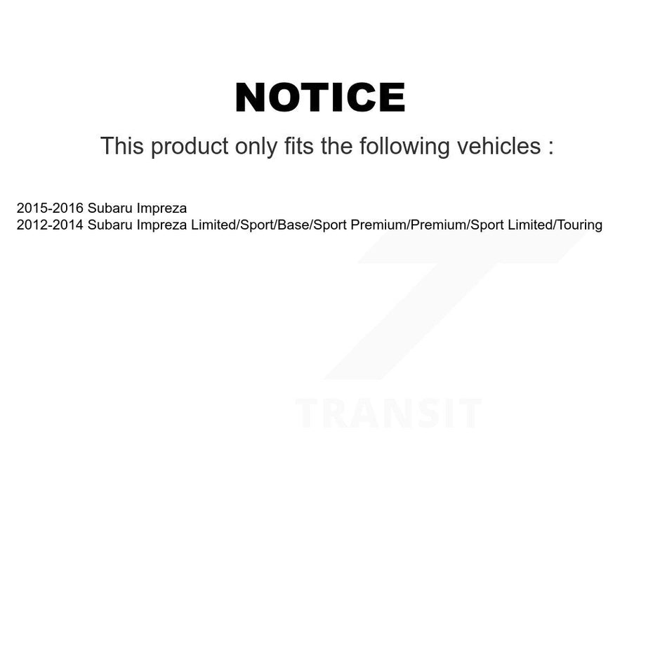 Front Rear Ceramic Pad And Coated Drilled Slotted Disc Brake Rotor Kit For Subaru Impreza KDA-100902