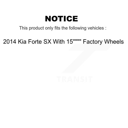 Front Rear Ceramic Pads And Coated Drilled Slotted Disc Brake Rotors Kit For Kia Forte KDA-101167