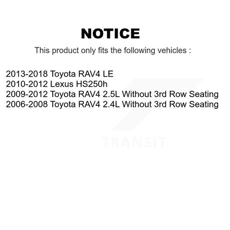 Front Rear Ceramic Pad Coat Drill Slot Disc Brake Rotors Kit For Toyota RAV4 Lexus HS250h KDA-101701
