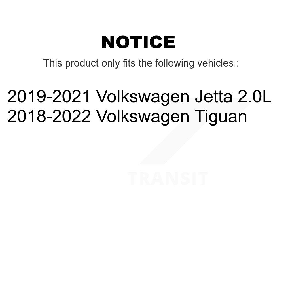 Front Rear Ceramic Pad Coated Drill Slot Disc Brake Rotor Kit For Volkswagen Tiguan Jetta KDA-101868