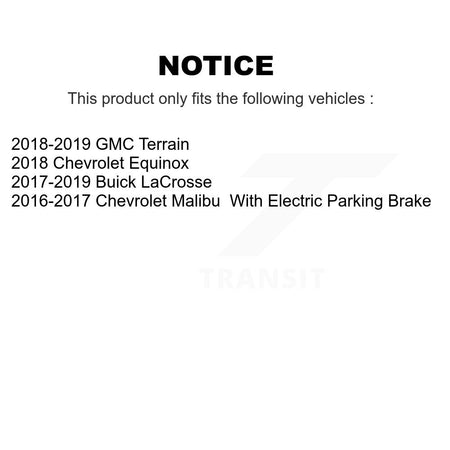 Rear Drill Slot Disc Brake Rotor Ceramic Pad Kit For Chevrolet Equinox GMC Terrain Malibu KDA-102123