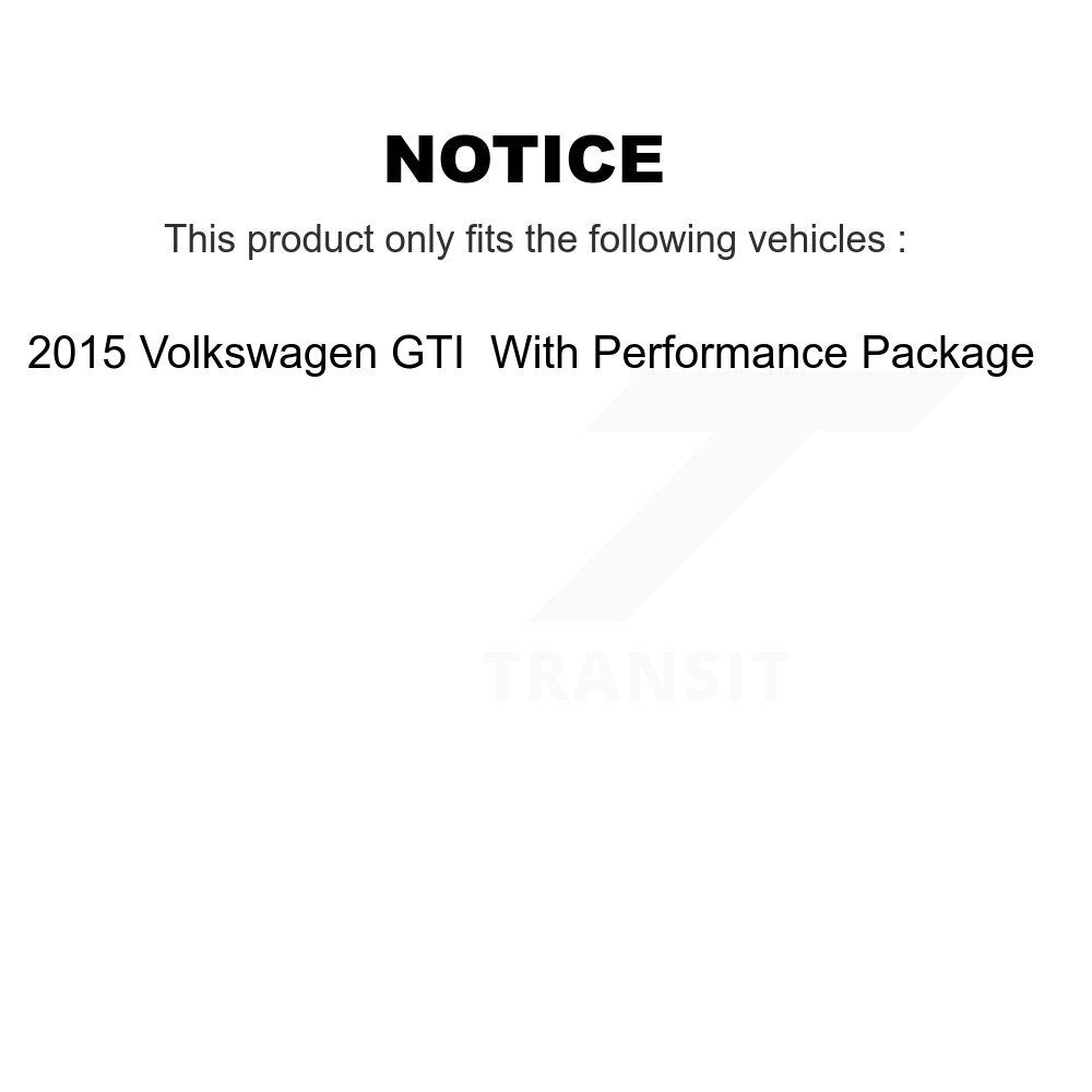 Front Rear Ceramic Pad And Coated Drilled Slotted Disc Brake Rotor Kit For Volkswagen GTI KDA-102661