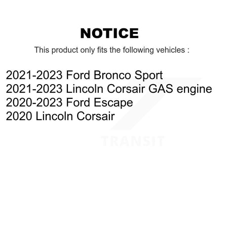 Front Drill Slot Brake Rotor Ceramic Pad Kit For Ford Escape Bronco Sport Lincoln Corsair KDA-102981