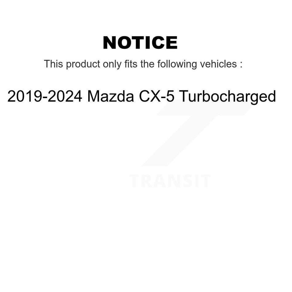 Front Rear Ceramic Pad Drilled Slot Brake Rotor Kit For 2019-2024 Mazda CX-5 Turbocharged KDA-103065