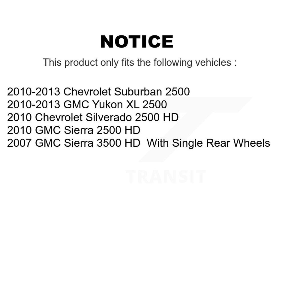 Rear Disc Drilled & Slotted Rotors Ceramic Pads Parking Shoes Kit For GMC Chevrolet 2500 KDA-103544