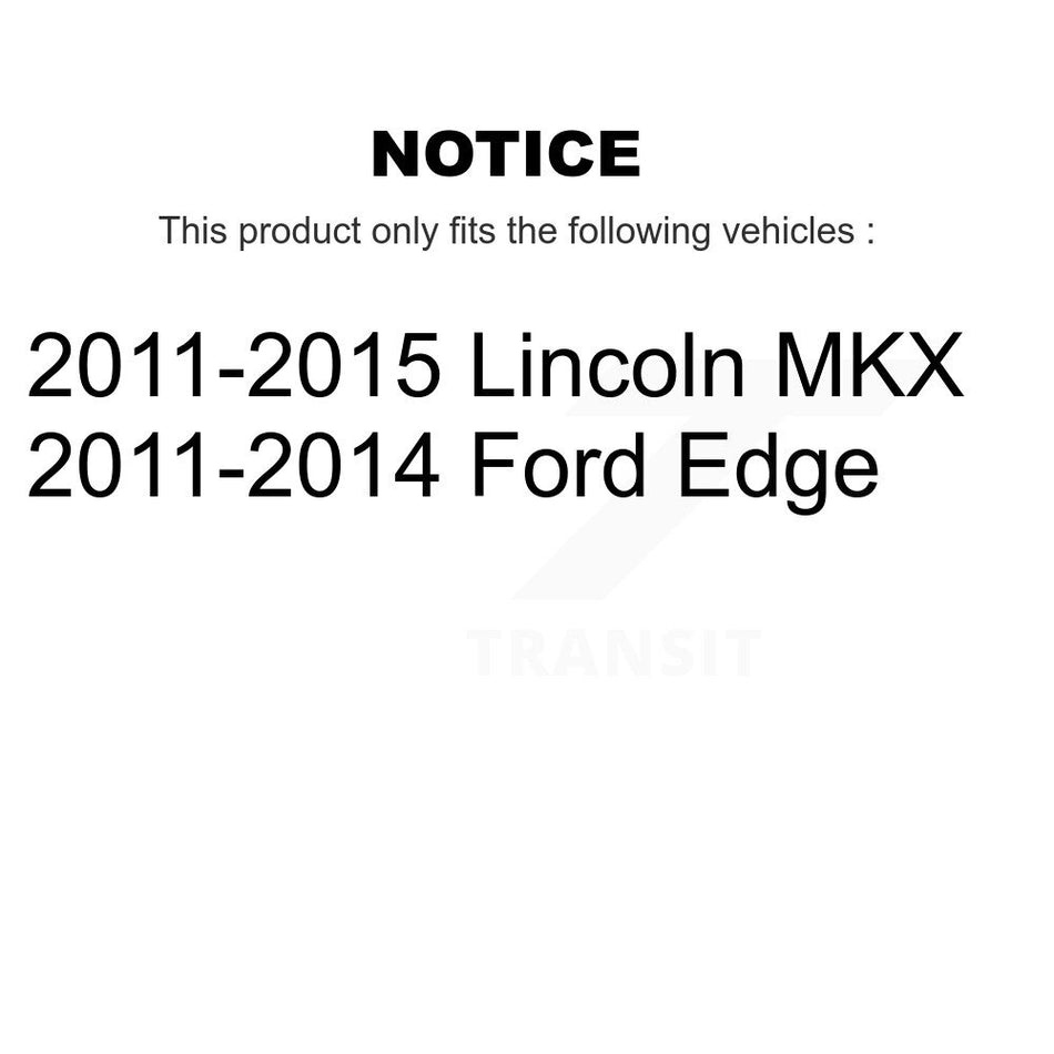 Front Rear Coated Drilled Slot Disc Brake Rotor Ceramic Pad Kit For Ford Edge Lincoln MKX KDC-101694