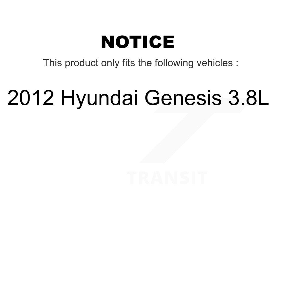 Front Rear Drilled Slot Brake Rotor & Semi-Metallic Pad Kit For 2012 Hyundai Genesis 3.8L KDF-100825
