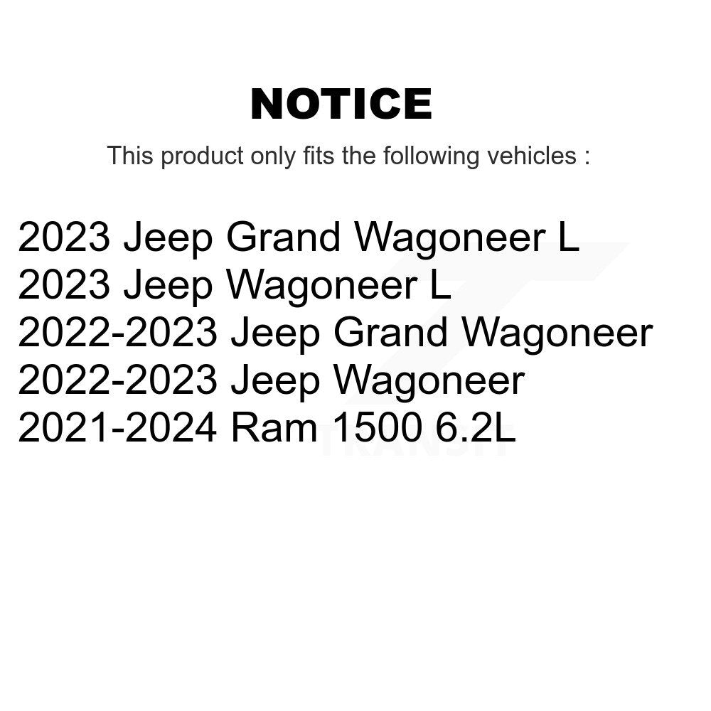 Rear Drill Slot Disc Brake Rotor Semi-Metallic Pad Kit For Ram 1500 Jeep Wagoneer Grand L KDF-101386