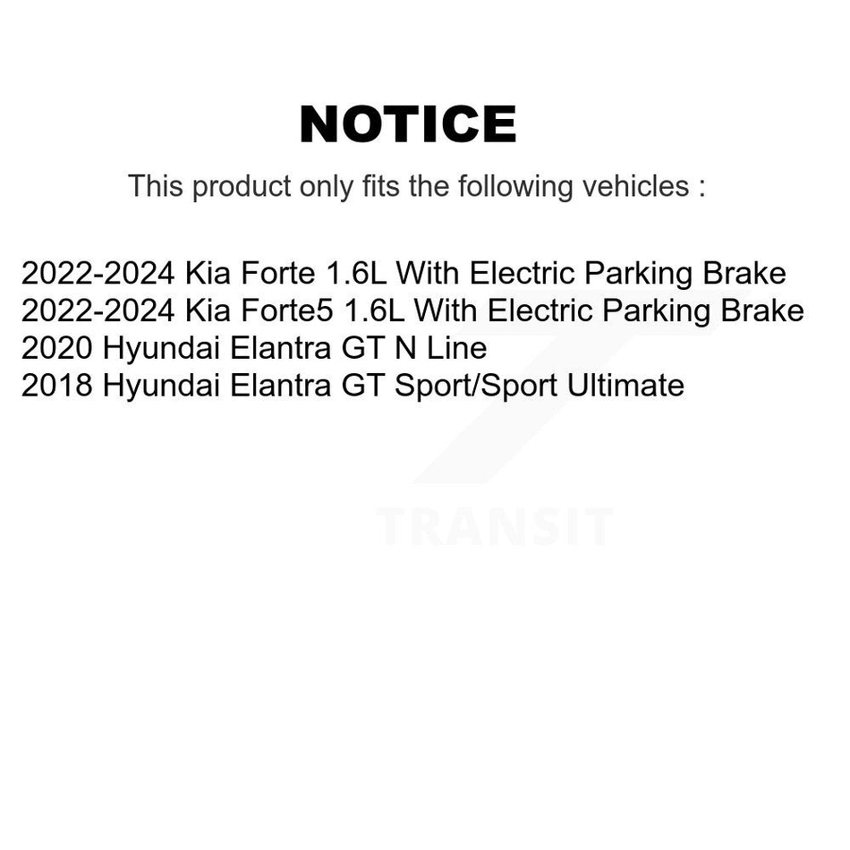 Front Rear Drill Slot Brake Rotor Semi-Metallic Pad Kit For Hyundai Elantra GT Kia Forte5 KDS-100925