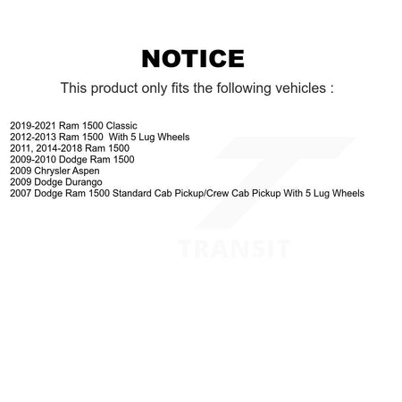 Rear Disc Drilled & Slotted Rotors Semi-Metallic Pads Parking Shoes Hardware Kit For Ram KDS-101544