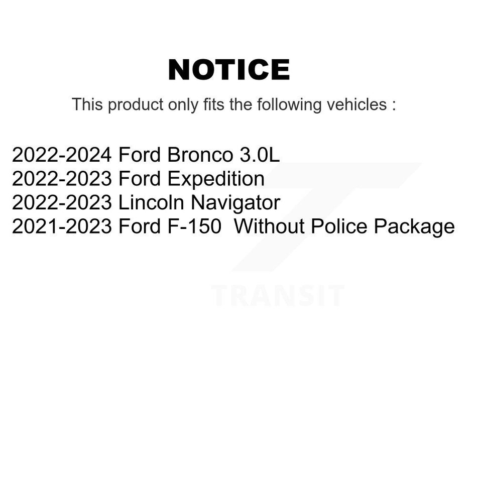 Front Drilled Slot Brake Rotor & Ceramic Pad Kit For Ford F-150 Bronco Expedition Lincoln KDT-101299