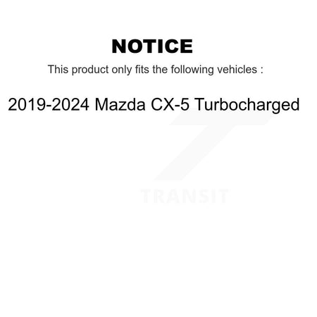 Front Rear Drilled Slot Brake Rotor Ceramic Pad Kit For 2019-2024 Mazda CX-5 Turbocharged KDT-101385