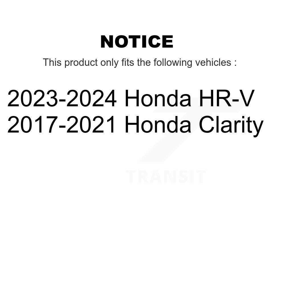 Rear Coated Drilled Slotted Disc Brake Rotors And Ceramic Pads Kit For Honda HR-V Clarity KDT-101408