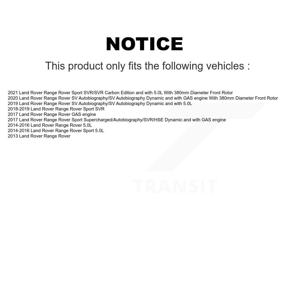 Front Rear Coated Drill Slot Disc Brake Rotors Ceramic Pad Kit For Land Rover Range Sport KDT-101863