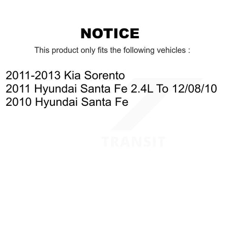 1x Air + 1x Cabin Filter (2 Total) Kit For Kia Sorento Hyundai Santa Fe KFL-100019