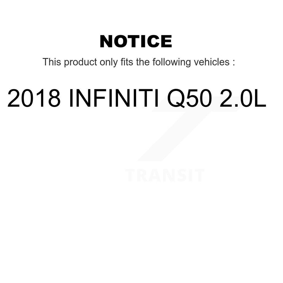1x Air + 1x Cabin Filter (2 Total) Kit For 2018 INFINITI Q50 2.0L KFL-100079